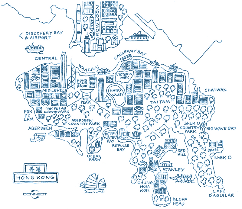 Map of Hong Kong